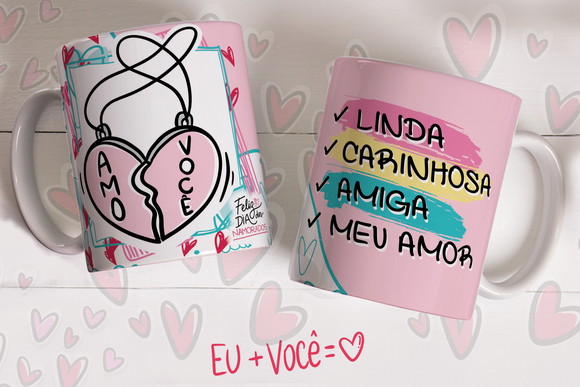 Caneca Dia dos Namorados Amo Você