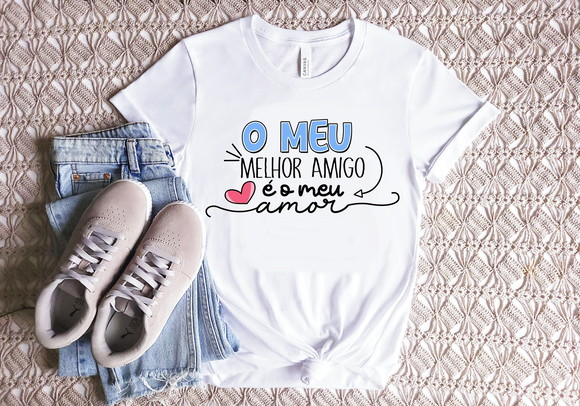 Camiseta o Meu Melhor Amigo É o Meu Amor