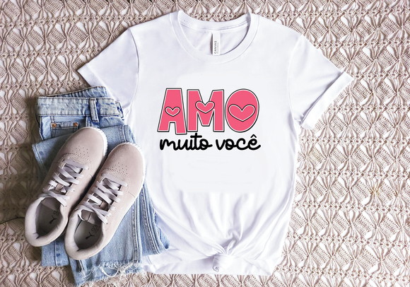 Camiseta Dia dos Namorados Amo Muito Você