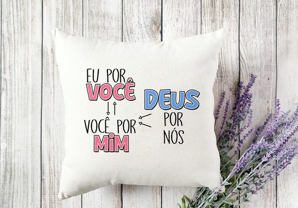 Almofada Dia dos Namorados Deus Por Nós