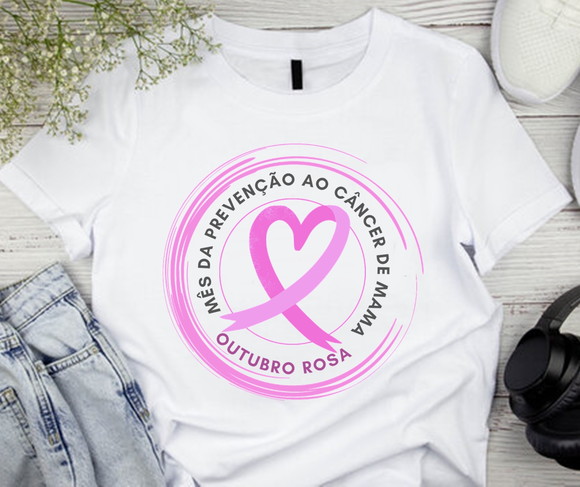 Camiseta Outubro Rosa