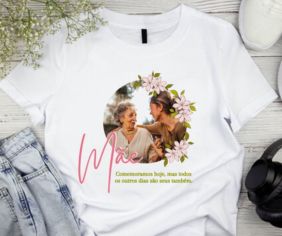 52 Camisetas Dia das Mães Personalizada com Foto