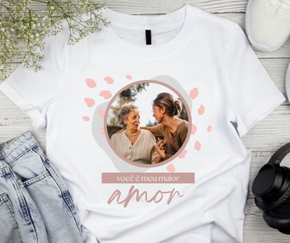 Camiseta Dia das Mães Personalizada com Foto