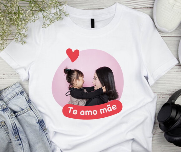 Camiseta Dia das Mães Personalizada com Foto