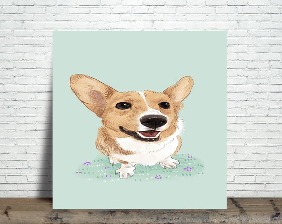 Azulejo Decorativo Dog