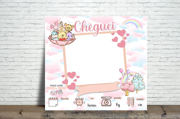 Azulejo Personalizado Recém Nascido com Foto