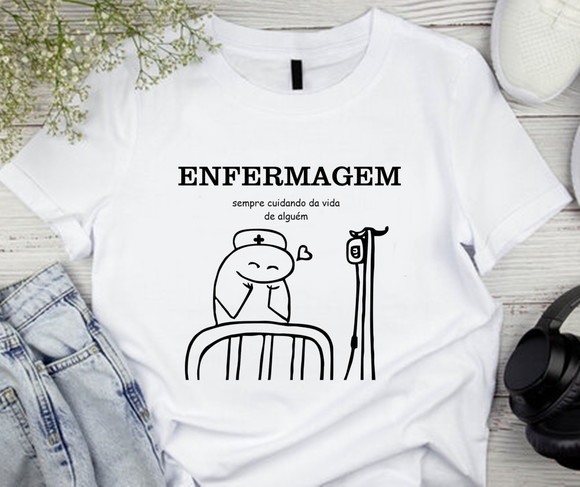 Camiseta Profissão Enfermagem