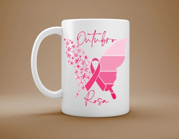 Caneca Outubro Rosa