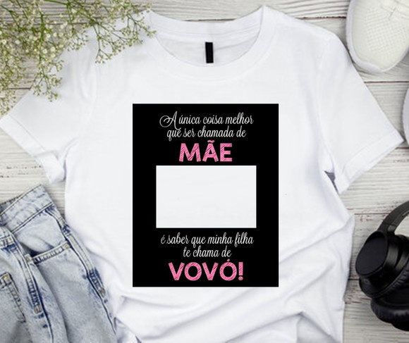 Camiseta Avó Personalizada Com Foto