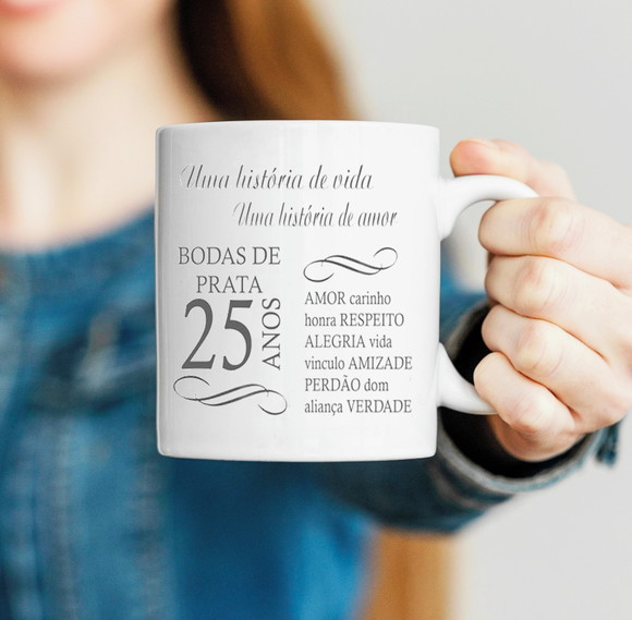 Caneca Bodas de Prata