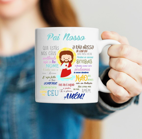 Caneca Porcelana Pai Nosso