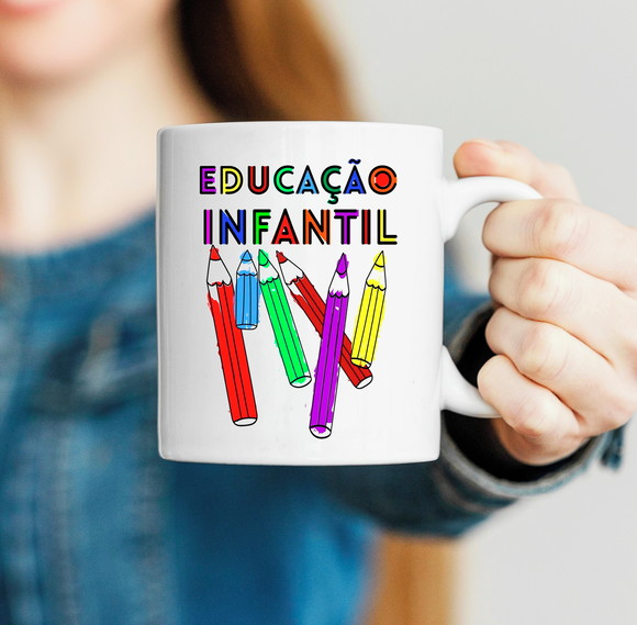Caneca de Porcelana Educação Infantil