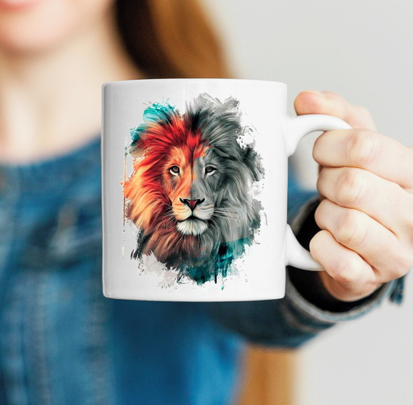 Caneca Porcelana Leão de Judá