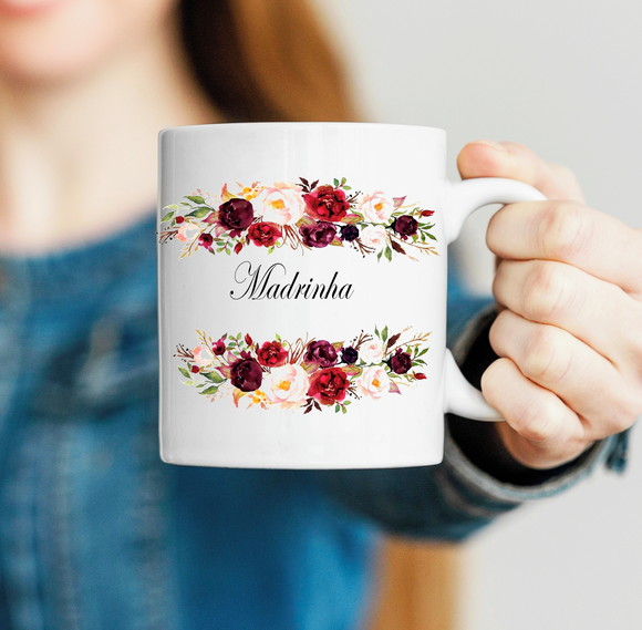 Caneca Porcelana Madrinha