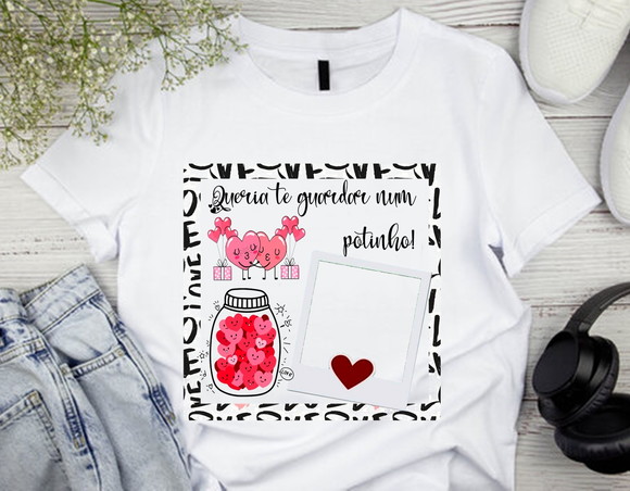 Camiseta Dia dos Namorados Personalizada com Foto
