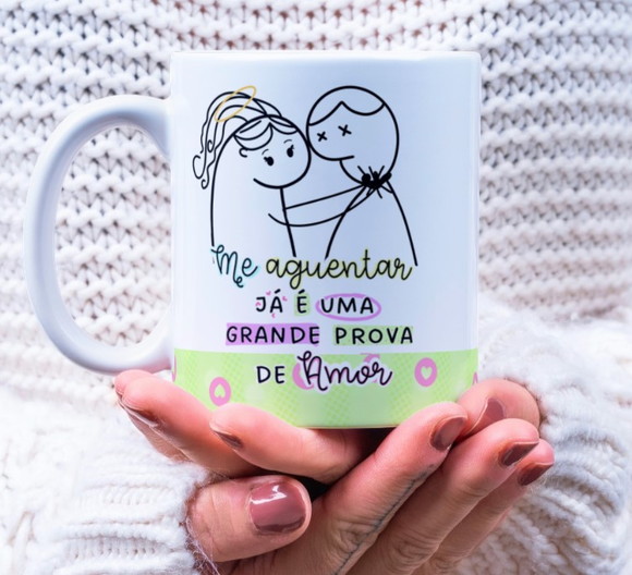 Caneca Dia dos Namorados Florks