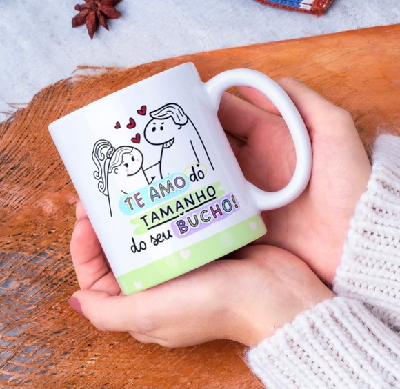 Caneca Dia dos Namorados Florks