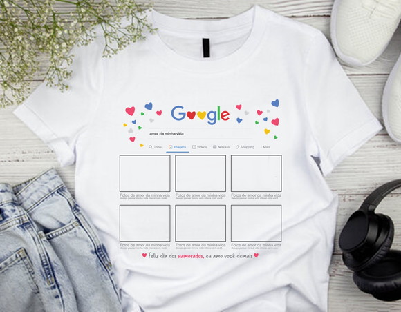 Camiseta Dia dos Namorados Google