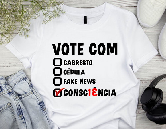 Camiseta Vote Com Consciência