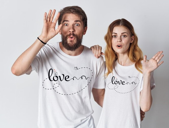 Kit Camiseta Casal Dia dos Namorados
