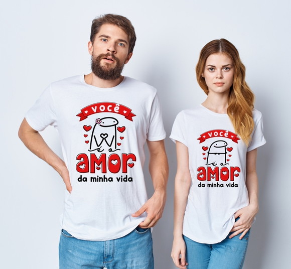 Kit Camiseta Casal Dia dos Namorados