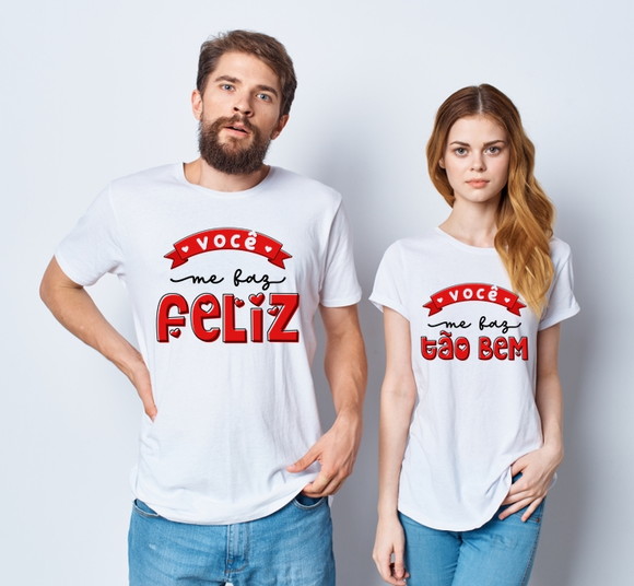 Kit Camiseta Casal Dia dos Namorados