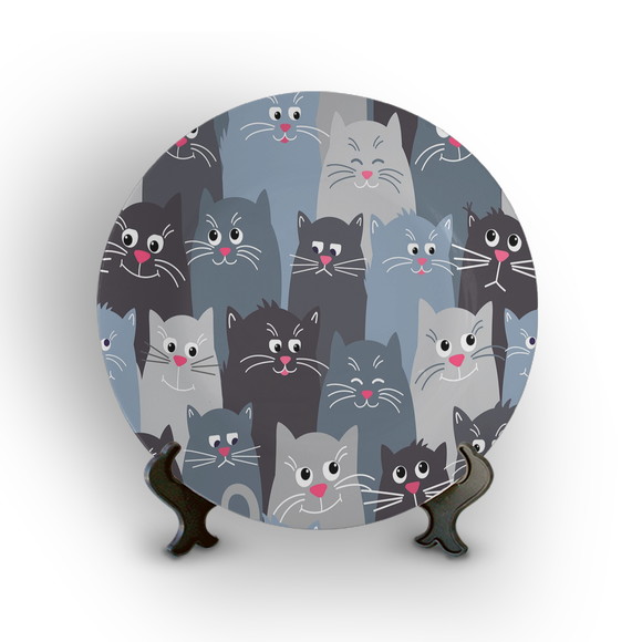 Prato Decorativo Gatinhos