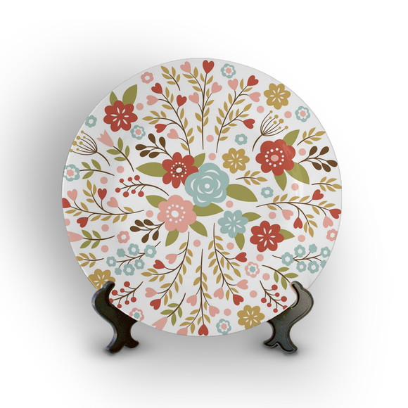 Prato Decorativo Floral