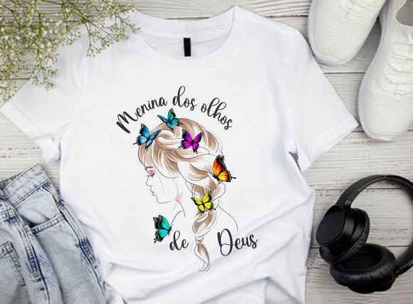 Camiseta Menina dos Olhos de Deus