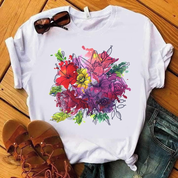 Camiseta Floral