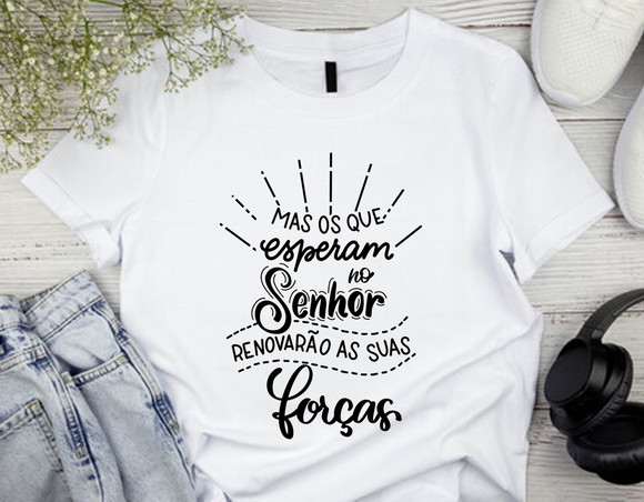 Camiseta Religiosa Esperam no Senhor