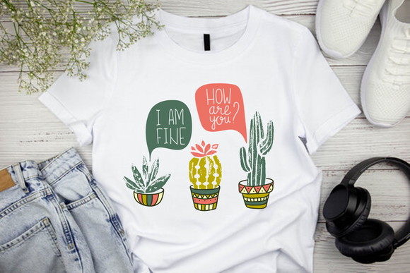 Camiseta Feminina Cactus