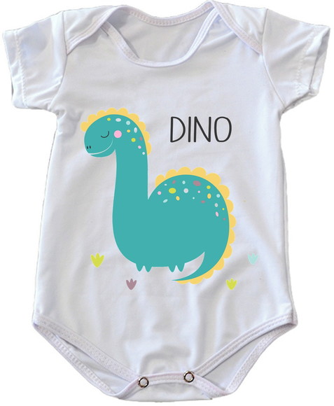 Body Infantil Dinossauro