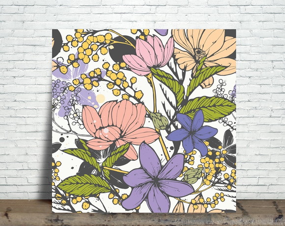 Azulejo Decorativo Floral