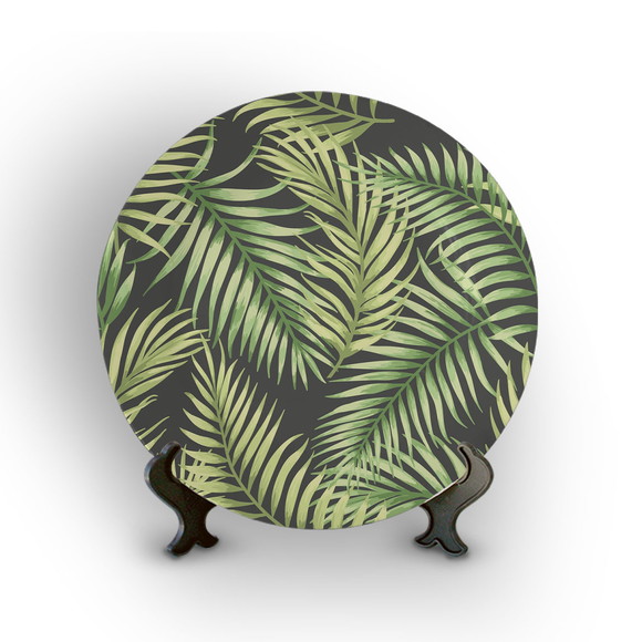 Prato Decorativo Folhas