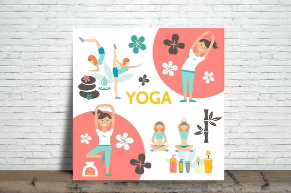 Azulejo Decorativo Yoga