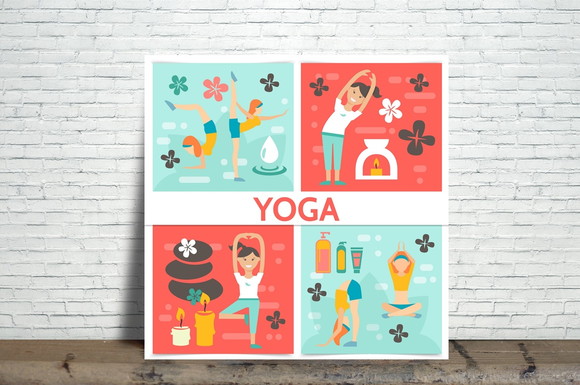 Azulejo Decorativo Yoga