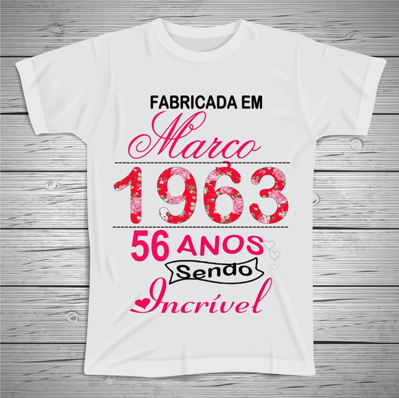 Camiseta Fabricada em 1963