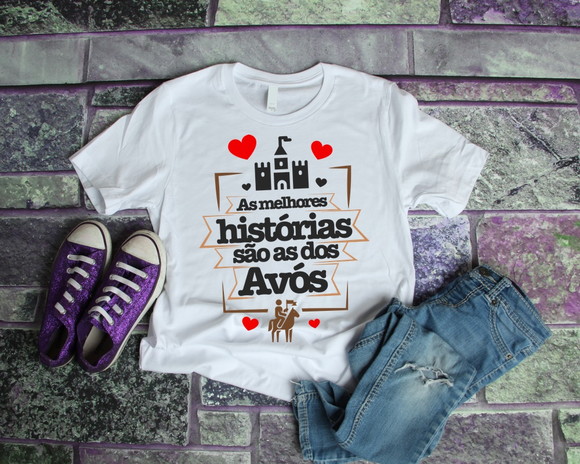 Camiseta As Melhores Histórias São dos Avós