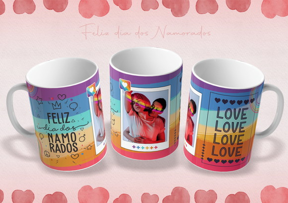 Caneca Dia dos Namorados LGBT