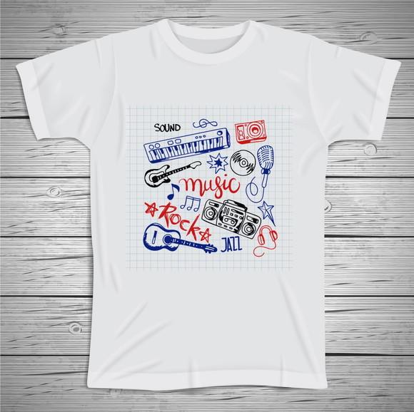 Camiseta Rock Music