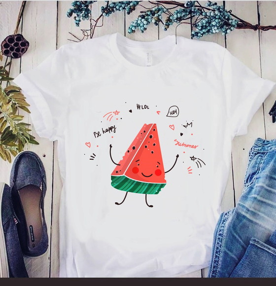Camiseta Divertida Melancia