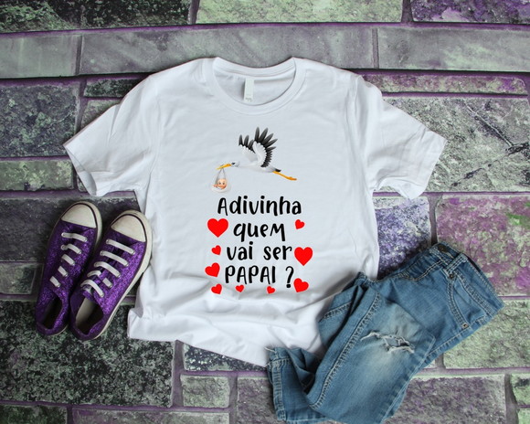 Camiseta Adivinha Quem Via Ser Papai?