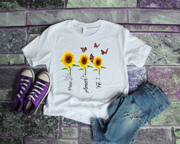 Camiseta Paz Amor Fé