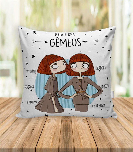 Almofada Signo de Gêmeos