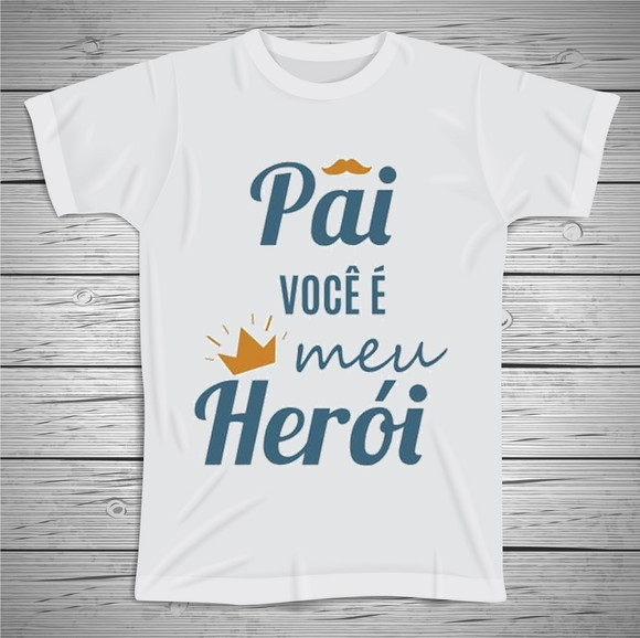 Camiseta Pai Você é Meu Herói