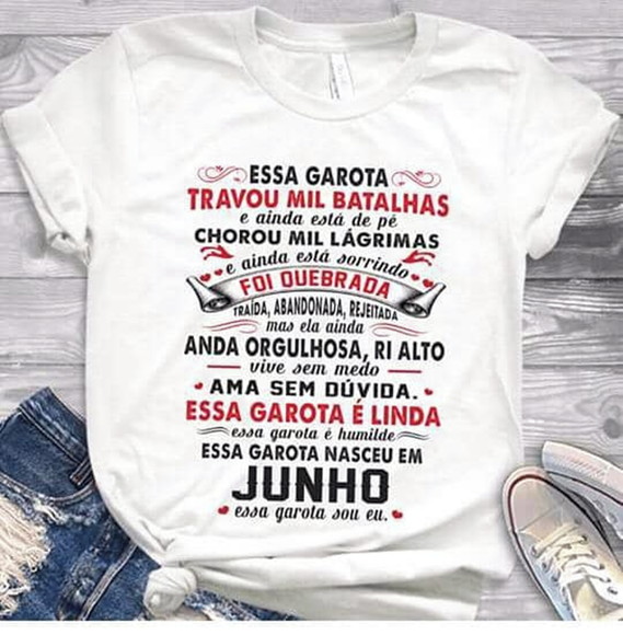 Camiseta Mulher de Junho