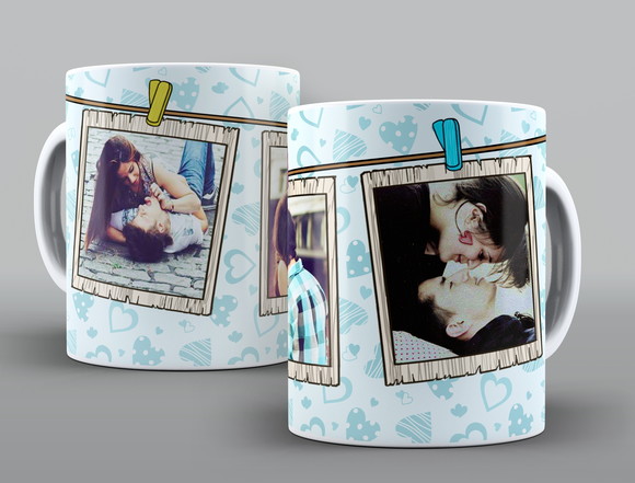 Caneca Varal Personalizada com Fotos