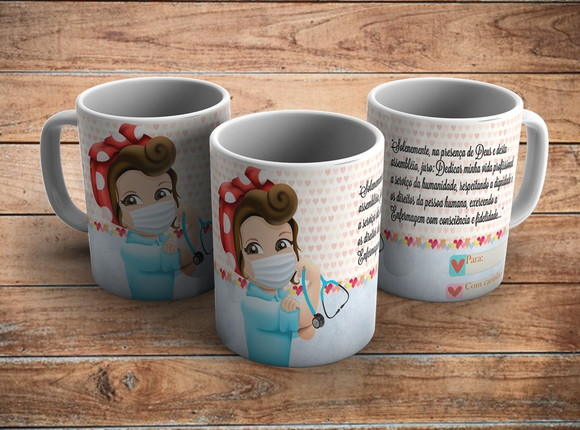Caneca Profissão Enfermagem