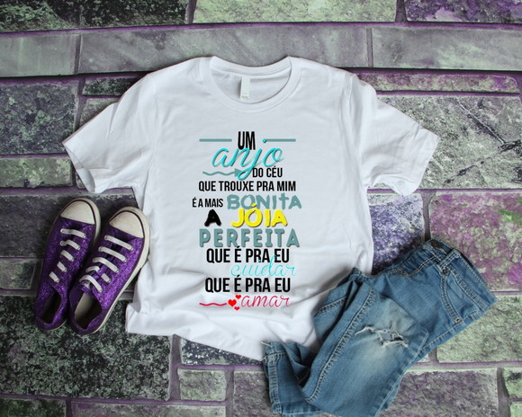 Camiseta Um Anjo Trouxe do Céu